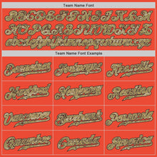 Charger l'image dans la galerie, Custom Orange Camo-Old Gold Authentic Throwback Basketball Jersey