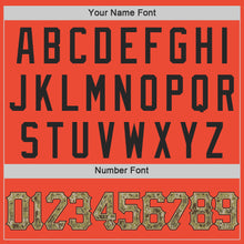 Charger l'image dans la galerie, Custom Orange Camo-Old Gold Authentic Throwback Basketball Jersey