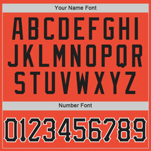 Load image into Gallery viewer, Custom Orange Black-White Authentic Throwback Basketball Jersey