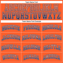 Load image into Gallery viewer, Custom Orange Navy-White Authentic Drift Fashion Baseball Jersey
