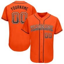 Load image into Gallery viewer, Custom Orange Black-White Authentic Drift Fashion Baseball Jersey