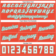 Load image into Gallery viewer, Custom Orange White-Hunter Green Authentic Throwback Basketball Shorts