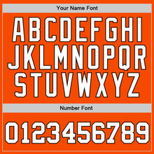 Load image into Gallery viewer, Custom Stitched Orange White-Brown Sports Pullover Sweatshirt Hoodie