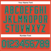 Charger l'image dans la galerie, Custom Orange Black Pinstripe Kelly Green-White Authentic Basketball Jersey