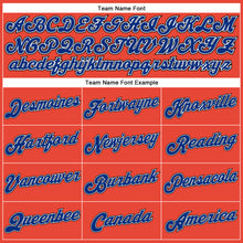 Load image into Gallery viewer, Custom Orange Black Pinstripe Royal-White Authentic Basketball Jersey