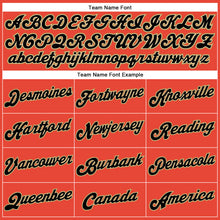 Load image into Gallery viewer, Custom Orange Black Pinstripe Black-Old Gold Authentic Basketball Jersey