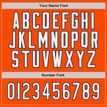 Загрузить изображение в средство просмотра галереи, Custom Stitched Orange White-Navy Sports Pullover Sweatshirt Hoodie