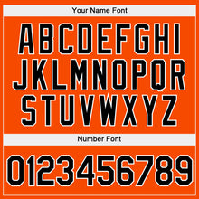 Laden Sie das Bild in den Galerie-Viewer, Custom Stitched Orange Black-White Sports Pullover Sweatshirt Hoodie