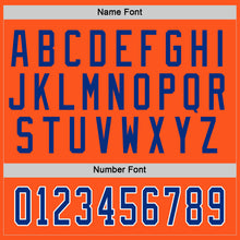 Load image into Gallery viewer, Custom Orange Royal-White Hockey Jersey