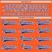 Load image into Gallery viewer, Custom Orange Royal-White Hockey Jersey