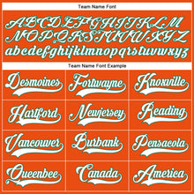 Load image into Gallery viewer, Custom Orange White-Kelly Green Authentic Baseball Jersey