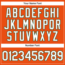Load image into Gallery viewer, Custom Orange White-Green Authentic Baseball Jersey