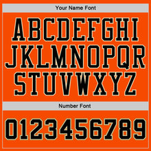 Загрузить изображение в средство просмотра галереи, Custom Stitched Orange Black Pinstripe Black-Old Gold Sports Pullover Sweatshirt Hoodie