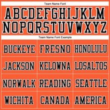 Загрузить изображение в средство просмотра галереи, Custom Orange Black-White Stitched Cuffed Knit Hat