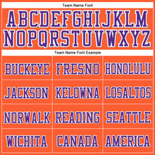 Загрузить изображение в средство просмотра галереи, Custom Orange Purple-White Stitched Cuffed Knit Hat