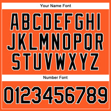Load image into Gallery viewer, Custom Orange Black-White Authentic Baseball Jersey