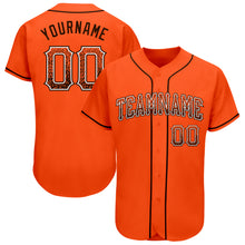 Load image into Gallery viewer, Custom Orange Brown-White Authentic Drift Fashion Baseball Jersey