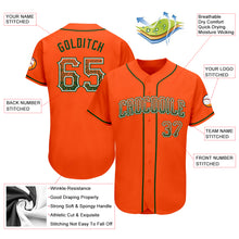 Load image into Gallery viewer, Custom Orange Green-White Authentic Drift Fashion Baseball Jersey
