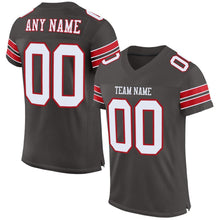 Charger l'image dans la galerie, Custom Pewter White-Red Mesh Authentic Football Jersey