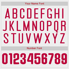 Charger l'image dans la galerie, Custom White Red Pinstripe Red-White Baseball Jersey