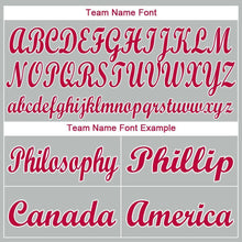 Загрузить изображение в средство просмотра галереи, Custom Gray Red-White Baseball Jersey