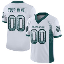Загрузить изображение в средство просмотра галереи, Custom White Midnight Green-Black Drift Fashion Football Jersey