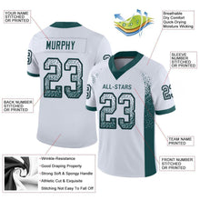 Загрузить изображение в средство просмотра галереи, Custom White Midnight Green-Black Drift Fashion Football Jersey