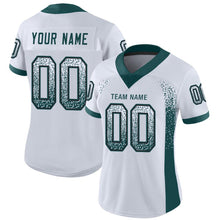 Загрузить изображение в средство просмотра галереи, Custom White Midnight Green-Black Drift Fashion Football Jersey