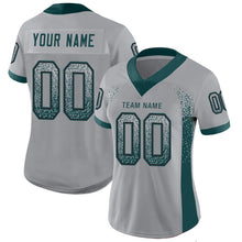 Charger l'image dans la galerie, Custom Light Gray Midnight Green-Black Drift Fashion Football Jersey