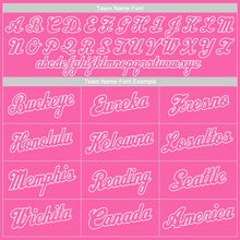 Load image into Gallery viewer, Custom Pink White Authentic Baseball Jersey