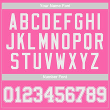 Load image into Gallery viewer, Custom Pink White Authentic Baseball Jersey
