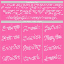 Load image into Gallery viewer, Custom Pink White Authentic Baseball Jersey