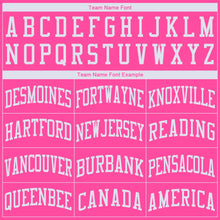 Загрузить изображение в средство просмотра галереи, Custom Pink White Round Neck Basketball Jersey