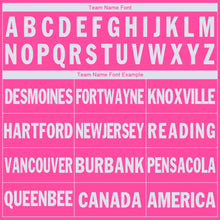 Charger l'image dans la galerie, Custom Pink White V-Neck Basketball Jersey