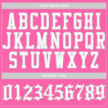 Load image into Gallery viewer, Custom Pink White-Gray Authentic Baseball Jersey