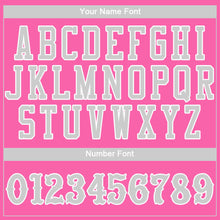 Load image into Gallery viewer, Custom Pink Gray-White Authentic Baseball Jersey