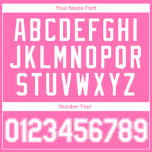 Загрузить изображение в средство просмотра галереи, Custom Pink White Authentic Throwback Rib-Knit Baseball Jersey Shirt