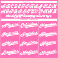 Загрузить изображение в средство просмотра галереи, Custom Pink White Authentic Throwback Rib-Knit Baseball Jersey Shirt