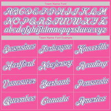 Загрузить изображение в средство просмотра галереи, Custom Pink White-Purple Authentic Throwback Basketball Jersey