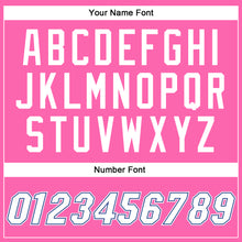 Laden Sie das Bild in den Galerie-Viewer, Custom Pink White-Royal Authentic Throwback Basketball Jersey