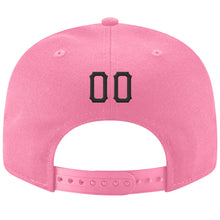 Load image into Gallery viewer, Custom Pink Black-Old Gold Stitched Adjustable Snapback Hat