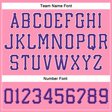 Load image into Gallery viewer, Custom Pink Purple-White Stitched Adjustable Snapback Hat