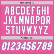 Загрузить изображение в средство просмотра галереи, Custom Pink White-Light Blue Performance T-Shirt