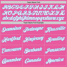 Загрузить изображение в средство просмотра галереи, Custom Pink White-Light Blue Performance T-Shirt