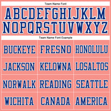 Load image into Gallery viewer, Custom Pink Royal-White Stitched Cuffed Knit Hat