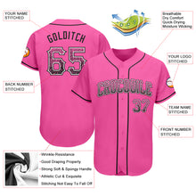 Load image into Gallery viewer, Custom Pink Black-White Authentic Drift Fashion Baseball Jersey