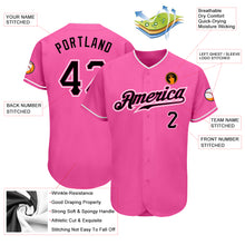 Laden Sie das Bild in den Galerie-Viewer, Custom Pink Black-White Authentic Baseball Jersey