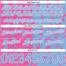 Загрузить изображение в средство просмотра галереи, Custom Pink Light Blue-White 3D Pattern Design Palm Trees Authentic Basketball Shorts