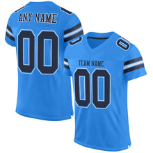 Загрузить изображение в средство просмотра галереи, Custom Powder Blue Navy-White Mesh Authentic Football Jersey
