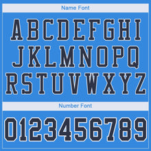 Charger l'image dans la galerie, Custom Powder Blue Navy-White Mesh Authentic Football Jersey